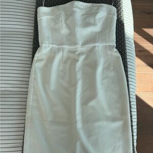 French Connection Strapless White Sheath Dress